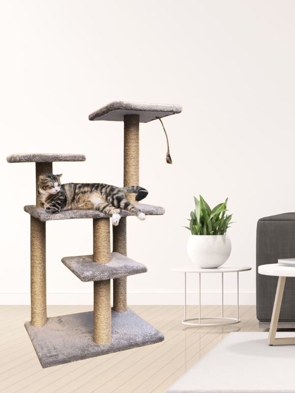 CatMozz Hong Kong Basamaklı Kedi Tırmalama Oyuncağı ve Evi