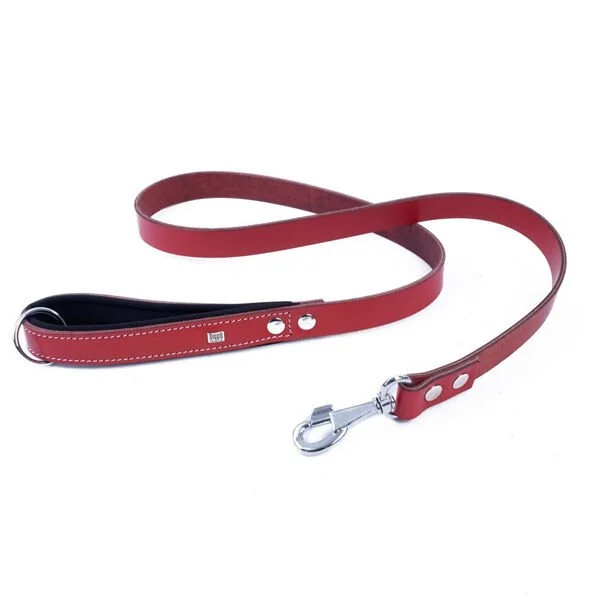 Doggie Konfor Yumuşak Dokulu Köpek Gezdirme Kayışı Kırmızı 3x100 cm
