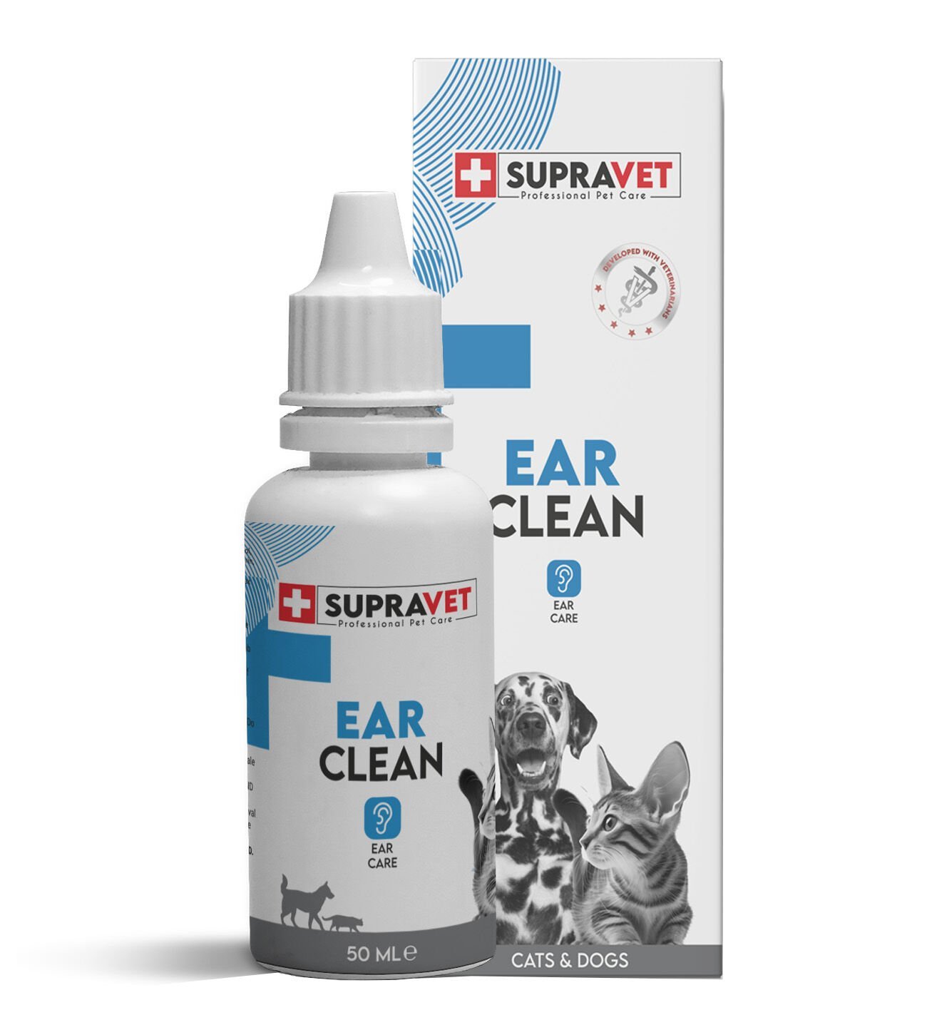 Supravet Ear Clean Kedi Köpek Kulak Temizleme Solüsyonu 50 mL