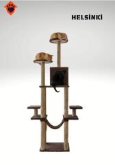 CatMozz Helsinki Yuvalı Kedi Tırmalama Oyuncağı ve Evi