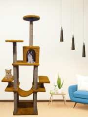 CatMozz Helsinki Yuvalı Kedi Tırmalama Oyuncağı ve Evi