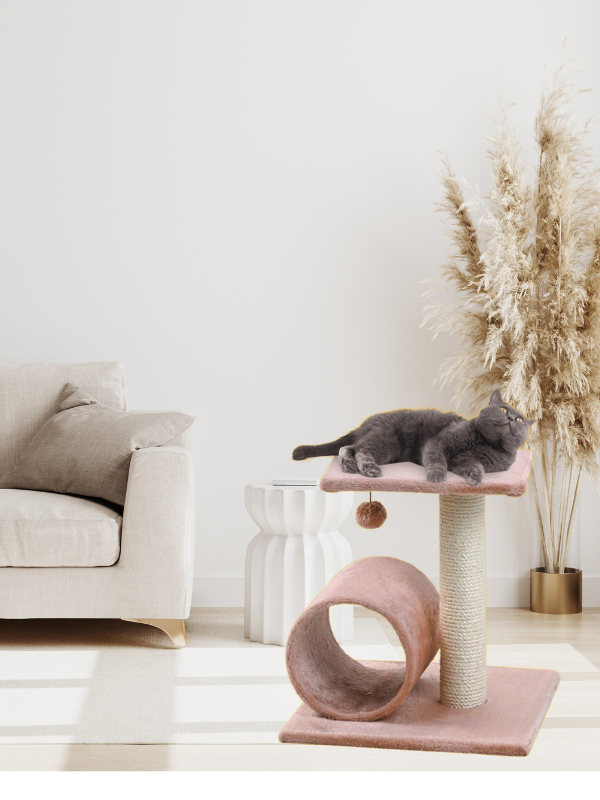 CatMozz İzmir Yuvalı Kedi Tırmalama Oyuncağı ve Evi