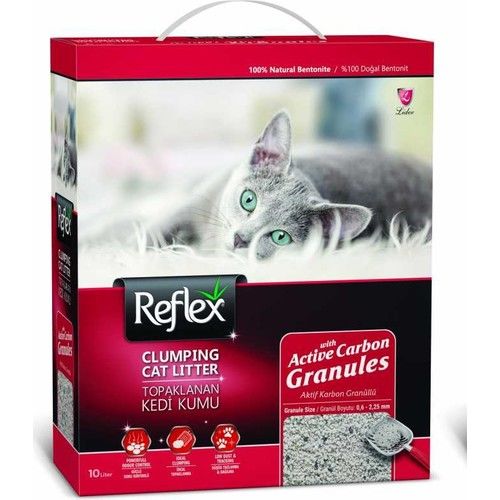 Reflex Granül Aktif Karbonlu Topaklanan Kedi Kumu 10 Lt