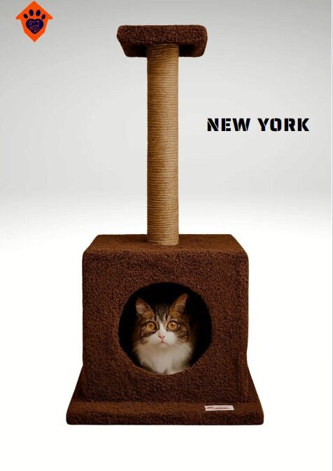 CatMozz New York Yuvalı Kedi Tırmalama Oyuncağı ve Evi