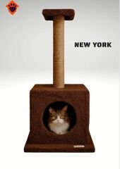 CatMozz New York Yuvalı Kedi Tırmalama Oyuncağı ve Evi
