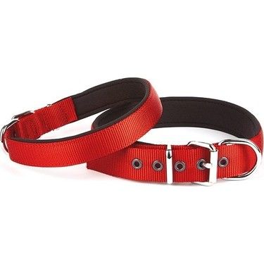 Doggie Konfor Yumuşak Dokulu Köpek Kırmızı Boyun Tasması 5x60-70 cm