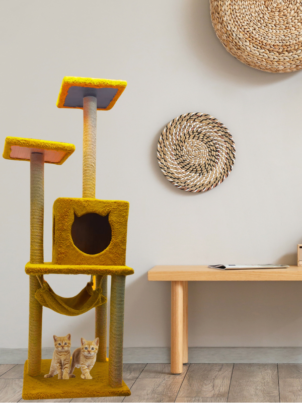 CatMozz Tokyo Yuvalı Kedi Tırmalama Oyuncağı ve Evi