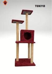 CatMozz Tokyo Yuvalı Kedi Tırmalama Oyuncağı ve Evi