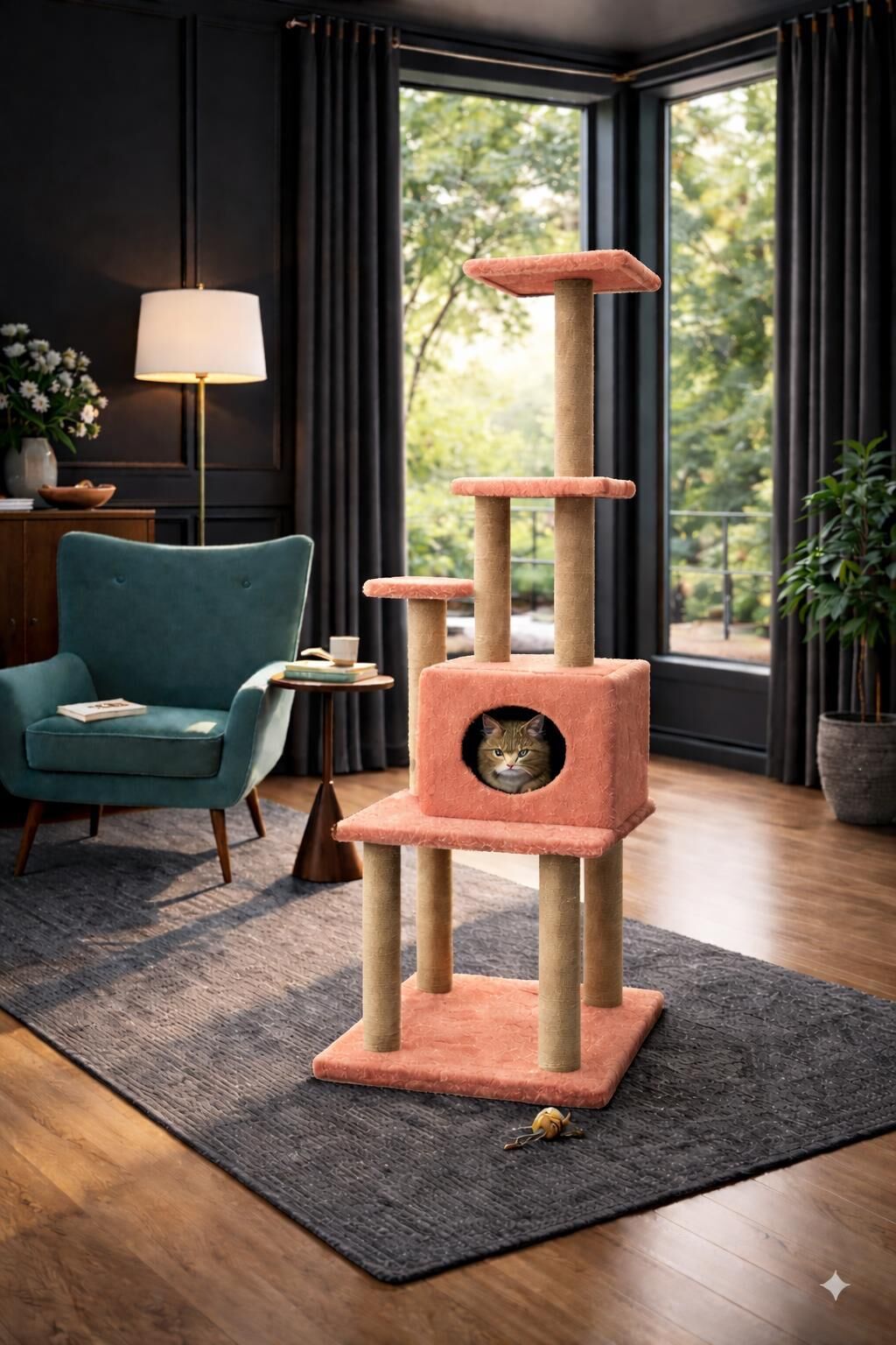 CatMozz Meksika Yuvalı Kedi Tırmalama Oyuncağı ve Evi