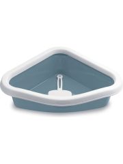 Stefanplast Sprint Corner Kedi Tuvaleti 56x40x14 cm Mavi