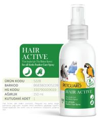 Petguard Kuş Vit Hair Active 150ml