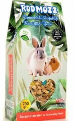 RodMozz Premium Vitaminli Kemirgen Hamster Guineapig Tavşan Yemi 700 Gr