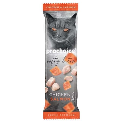 ProChoice Softy Bites Tavuklu ve Somonlu Yumuşak Kedi Ödül Maması 10 Gr