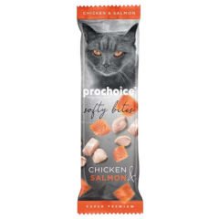 ProChoice Softy Bites Tavuklu ve Somonlu Yumuşak Kedi Ödül Maması 10 Gr
