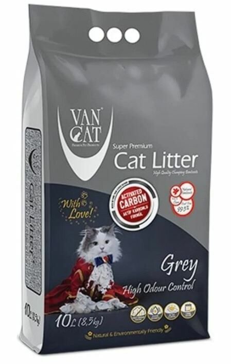 Vancat Aktif Karbon Kokusuz Kedi Kumu 10 Lt