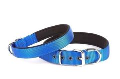 Doggie Konforlu Dokumadan El Yapımı Köpek Boyun Tasması 1,5x20-25cm - Mavi