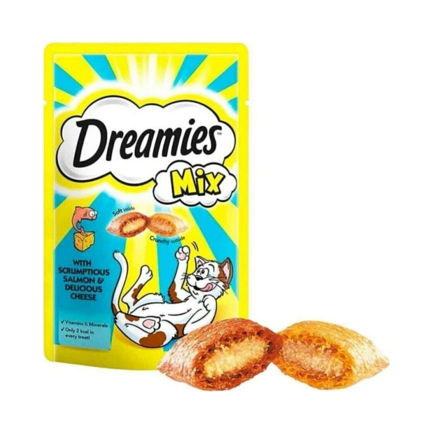 Dreamies Peynirli Ve Somonlu Mix Kedi Ödül Maması 60 Gr
