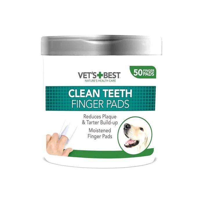 Vet's Best Köpek Diş Temizleme Parmak Pedi 50'li