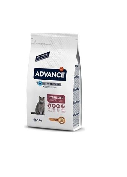 Advance Tavuklu Kısırlaştırılmış 10 Yaş Ve Üzeri Yaşlı Kedi Kuru Maması 1,5 Kg