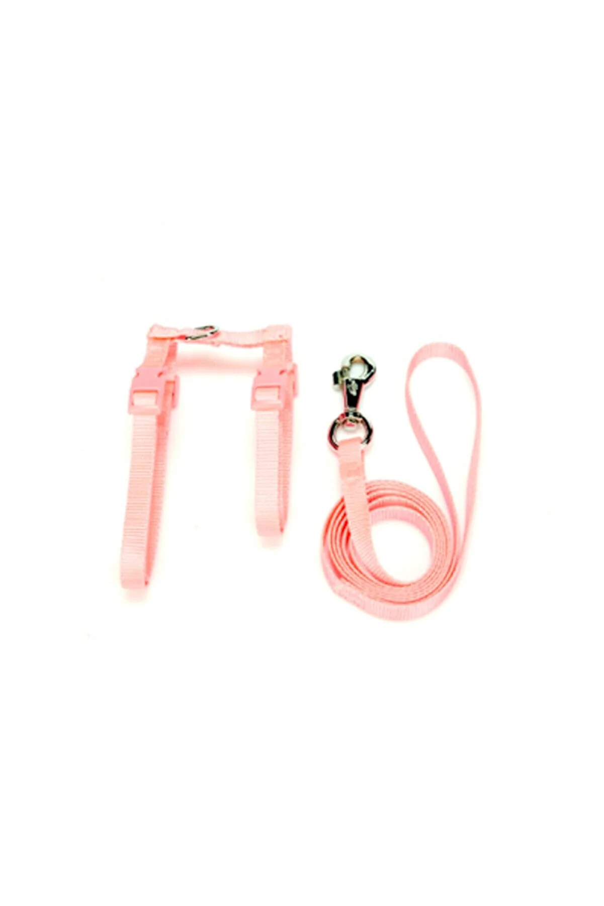 Doggie Dokuma Kedi Gezdirme Göğüs Pembe Tasma Takımı 1x25-40cm