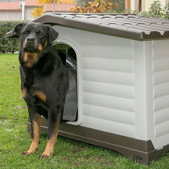 Ferplast Dog Villa 70 Plastik Kulübe 73 cm x 59 cm x 53 cm