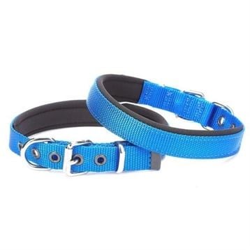 Doggie Konforlu Dokuma El Yapımı Köpek Mavi Boyun Tasması 2x35-40cm
