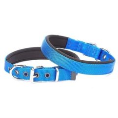Doggie Konforlu Dokuma El Yapımı Köpek Mavi Boyun Tasması 2x35-40cm
