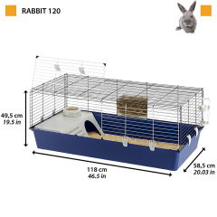 Ferplast Rabbit 120 Tavşan ve Guinea Pig Kafesi 118x58x49Cm