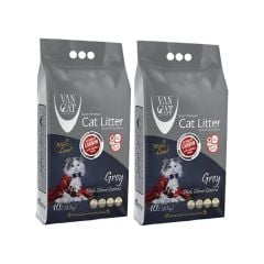 Vancat Aktif Karbon Kokusuz Kedi Kumu 10 Lt x 2 Adet