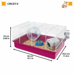 Ferplast Criceti 9 Beyaz Demirli Hamster Kafesi