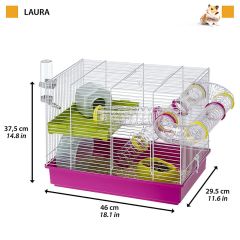 Ferplast Laura Çift Katılı Bağlantılı Hamster Kafesi