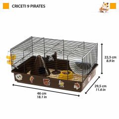 Ferplast Cricetti 9 Pirates Korsan Temalı Kemirgen Kafesi