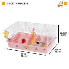 Ferplast Cricetti 9 Princess Temalı Kemirgen Kafesi