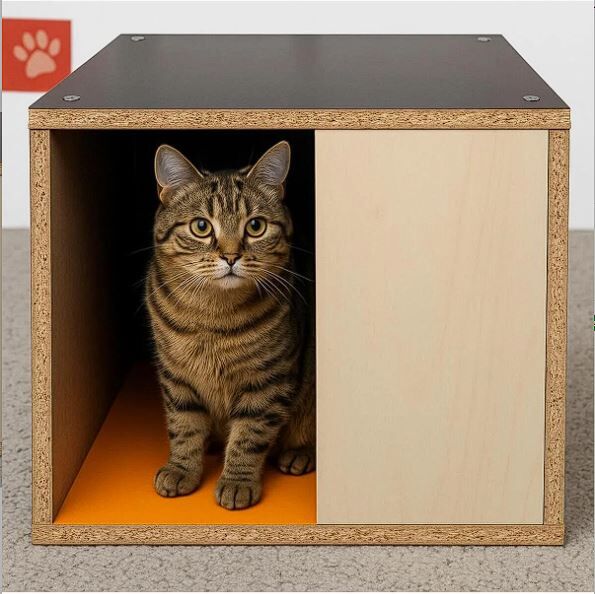 CatMozz Sokak Hayvanlarına Dış Mekan Yağmura Ve Soğuğa Dayanıklı Kedi Evi