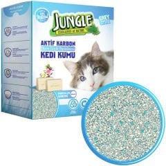 Jungle Aktif Karbonlu Kedi Kumu Marsilya Sabunlu 6 Litre 5,1 Kg