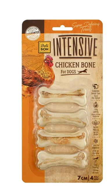 delibone intensive tavuklu kemik 7cm 4 lü paket