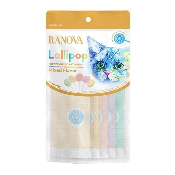 RANOVA Lolipop Karışık Çeşitli Kedi Ödül Maması 1,4 gr 5'li