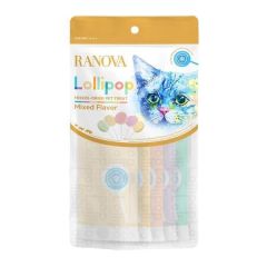 RANOVA Lolipop Karışık Çeşitli Kedi Ödül Maması 1,4 gr 5'li