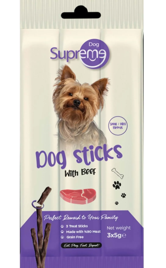 Supreme Dog Sığır Etli Ödül Çubuk 3x5 Gr