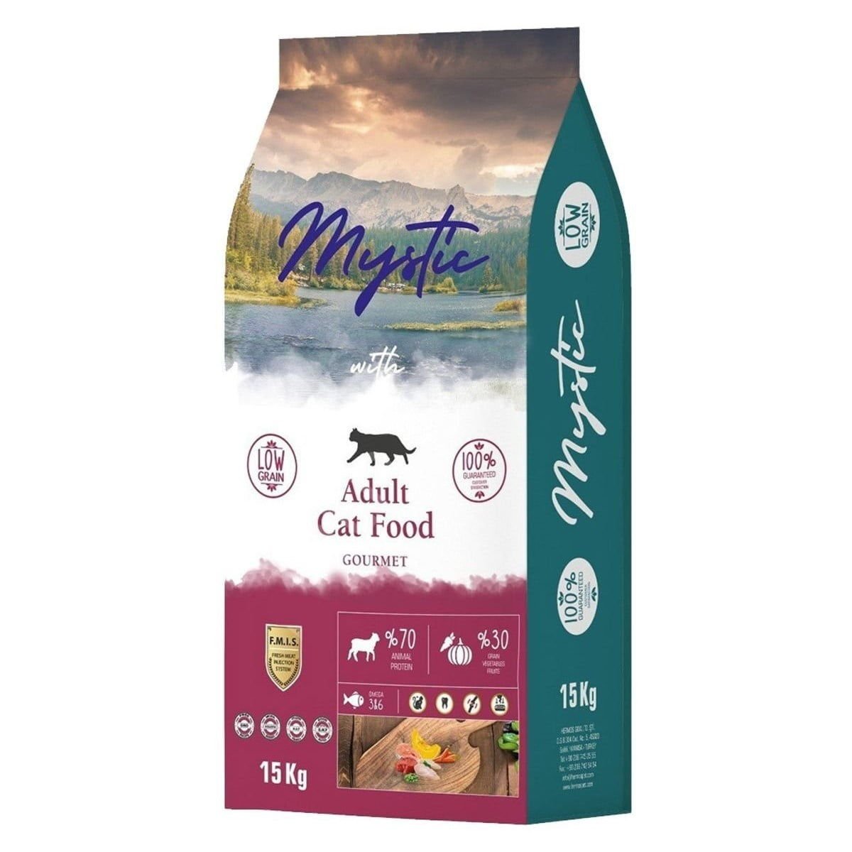 Mystic Gurme Düşük Tahıllı Yetişkin Kedi Maması 15 Kg