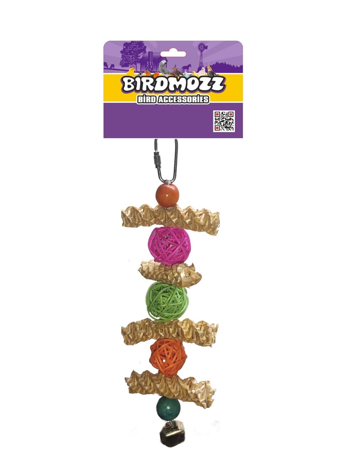BirdMozz Boncuklu Toplu Kuş Oyuncağı