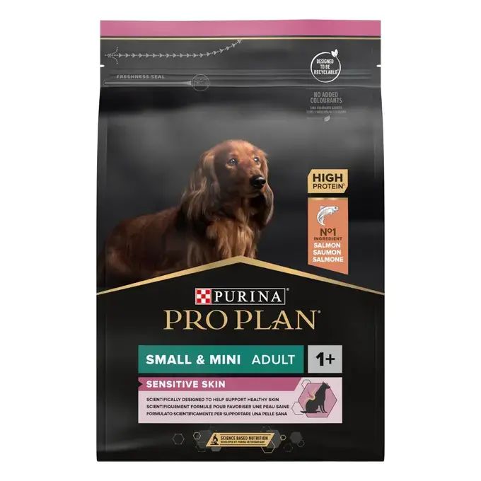 Pro Plan Small&Mini Sensitive Skin Somonlu ve Pirinçli Küçük Irk Yetişkin Köpek Maması 3 Kg