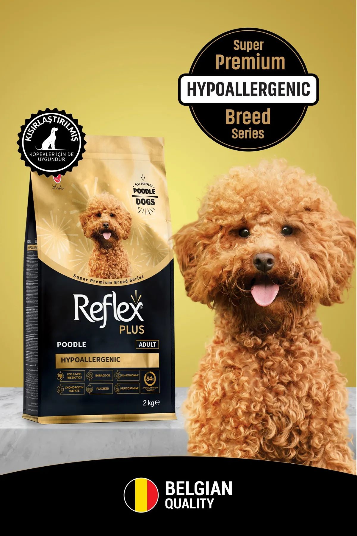 Reflex Plus Poodle Yetişkin Hypoallergenic Küçük Irk Mini Köpek Maması 2 Kg