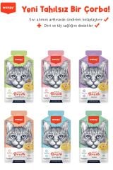 Wanpy Karışık Aromalı Kedi Çorbası 50 gr x 6 Adet Sıvı Kedi Ödülü
