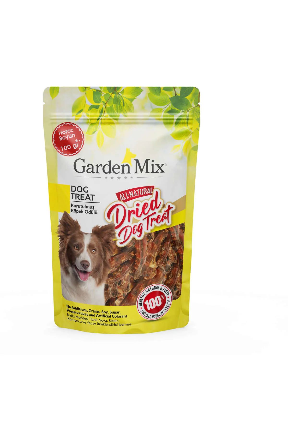 Garden Mix Kurutulmuş Horoz Boyun Köpek ödülü 100 Gr