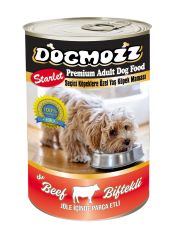 DogMozz Starlet Premium Tahılsız Şekersiz Biftekli Yetişkin Köpek Konservesi 415 Gr x 12 Adet