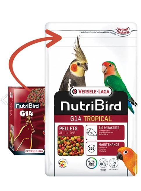 Versele Laga Nutrıbırd G14 Tropical Paraket Pelet Yem 10kg