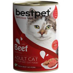 Bestpet Sığır Etli Yetişkin Kedi Konservesi 400 Gr