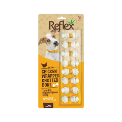 Reflex Tavuk Etli Düğümlü Köpek Çiğneme Kemiği 8'li (100 g)