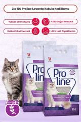 Proline Lavanta Kokulu Kedi Kumu 2x10 Lt ( 2 Adet 10 Lt )